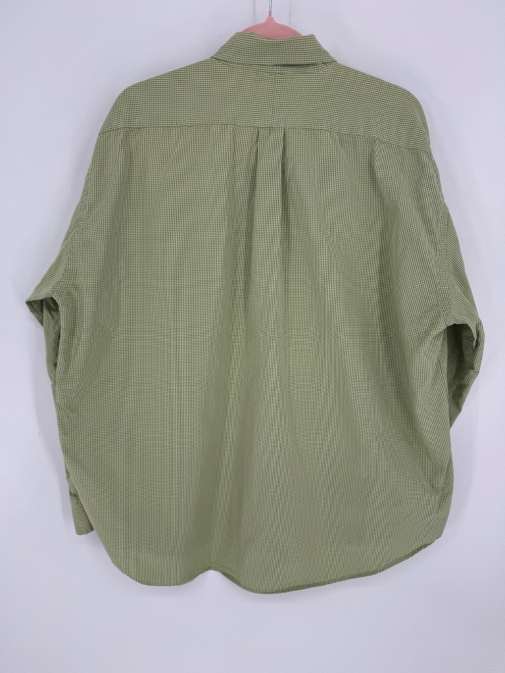 Ralph Lauren Men's Green Micro-Check Blake Button-Down Shirt 100% Cotton XXL - Picture 3 of 7